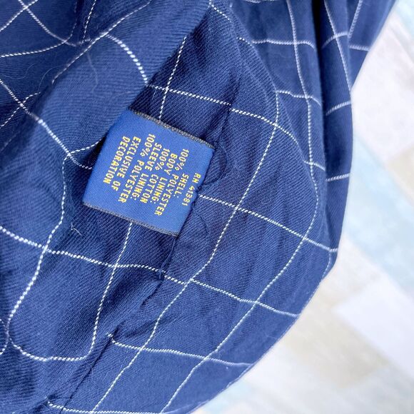 POLO Ralph Lauren Golf Bi-Swing Windbreaker Jacket Blue Full Zip Mens 2XB 2X Big - Picture 8 of 8